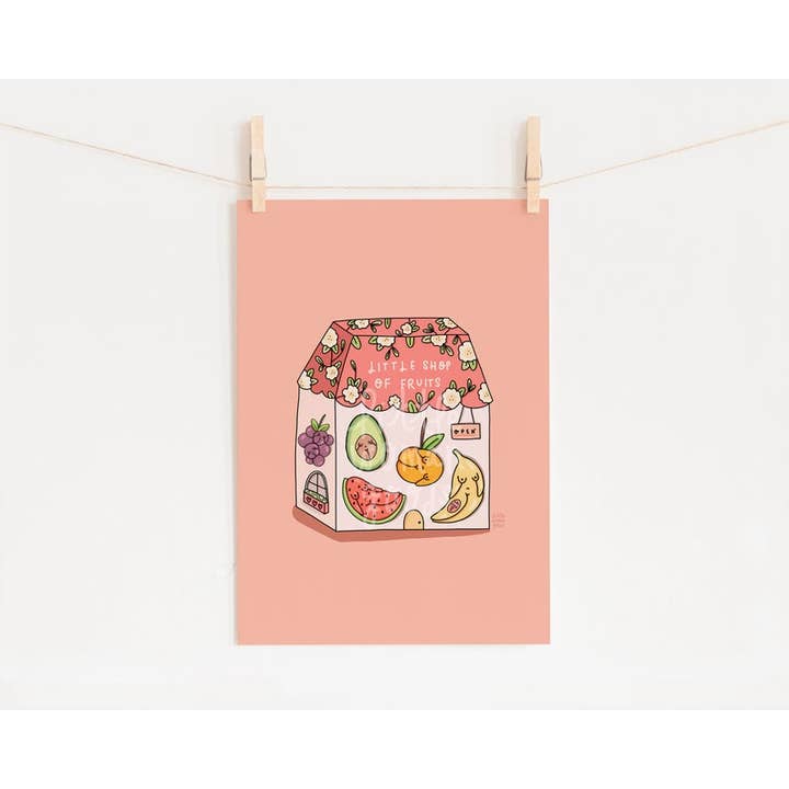 Fruit Shop Art Print for wholesale by Little Woman Goods
