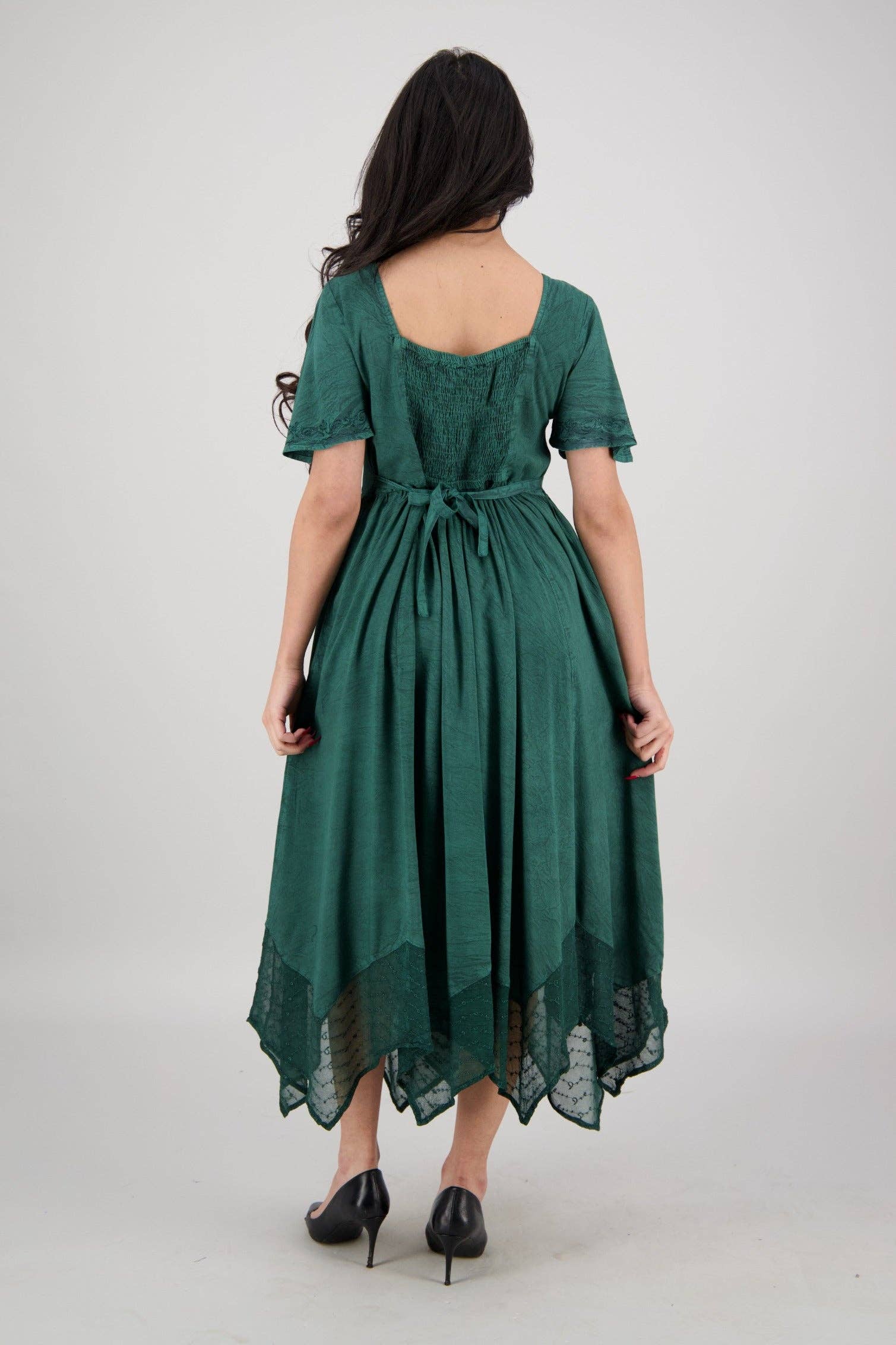 Advance Apparels - Wholesale Dress - Women's - Renaissance Flutter Sleeve Dress ADL-253277