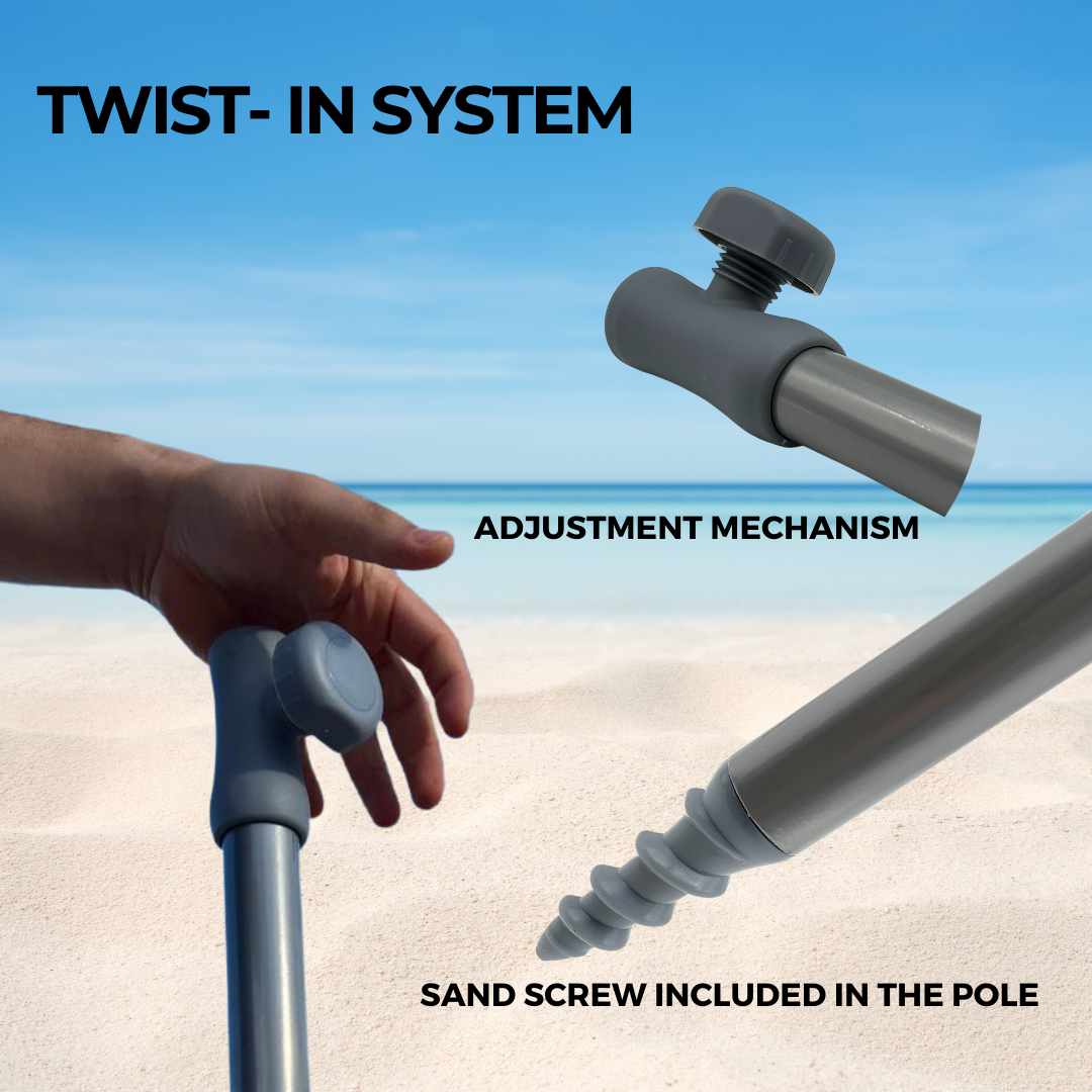 ROFFT USA LLC - Vendita all'ingrosso Ombrellone da spiaggia - Ombrellone da Spiaggia ROFFT 2 m in acciaio e alluminio resistente35