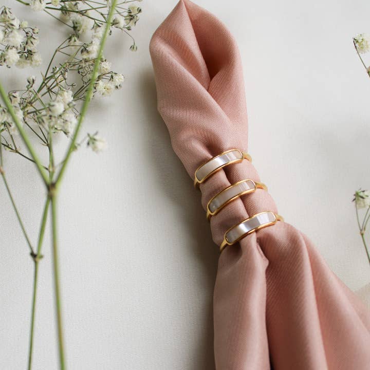 24th & Gold - Vendita all'ingrosso Anello midi/a fascia - Anello in oro a fascia iridescente3