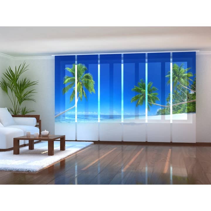 Uppsättning av 6 Sommar Tropical Beach Panel Tält för wholesale av IlyDecor