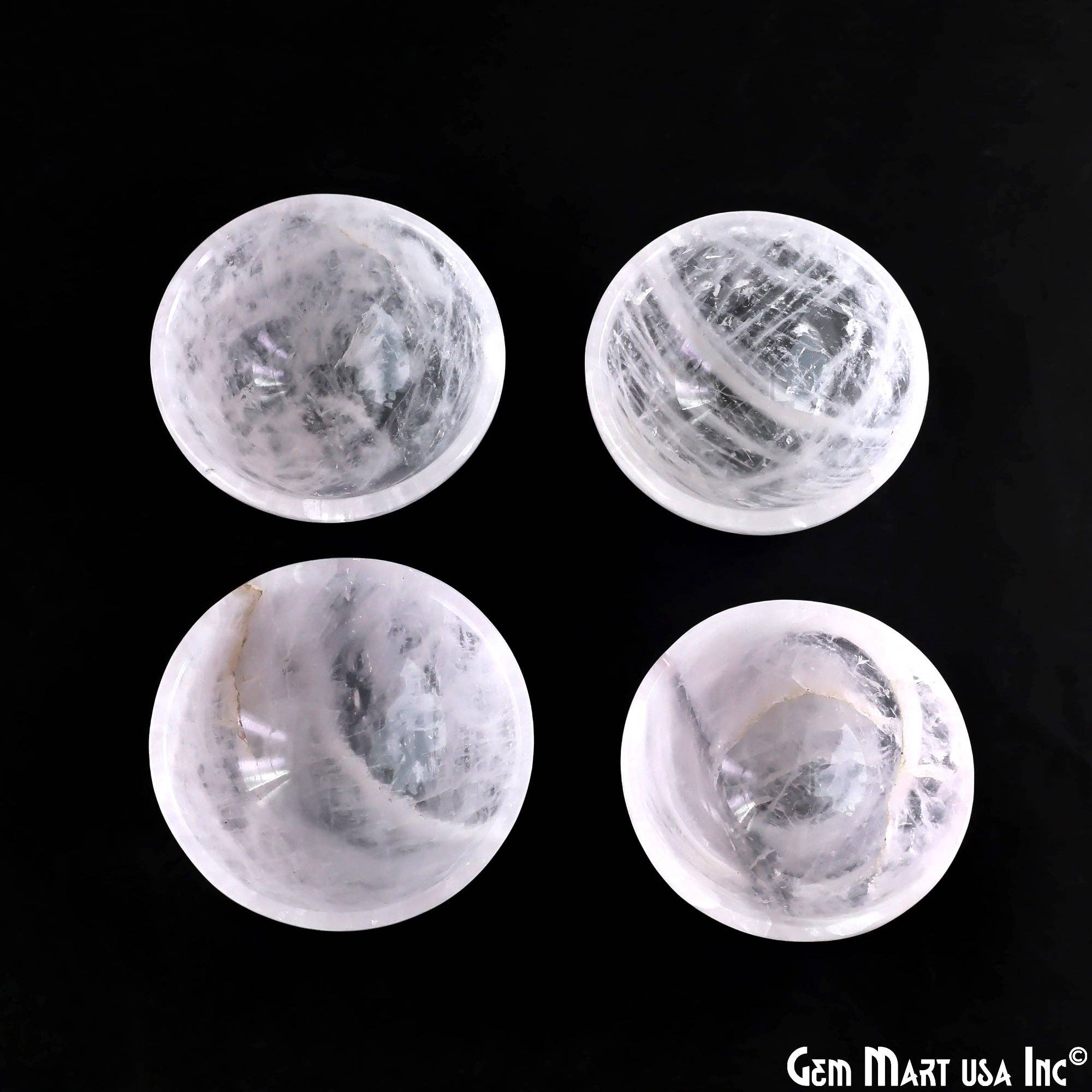 GemMartUSA – wholesale Decorative plate/dish/bowl – Natural Rose Quartz Mini Carved Gemstone Bowl Cup 2 inch8