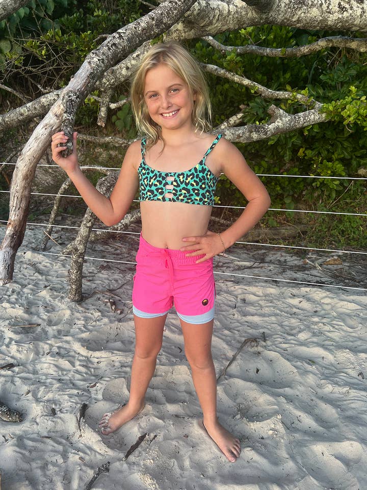 Palm Beach Pink - Boardies (Meninas) por atacado de Back Beach Rd