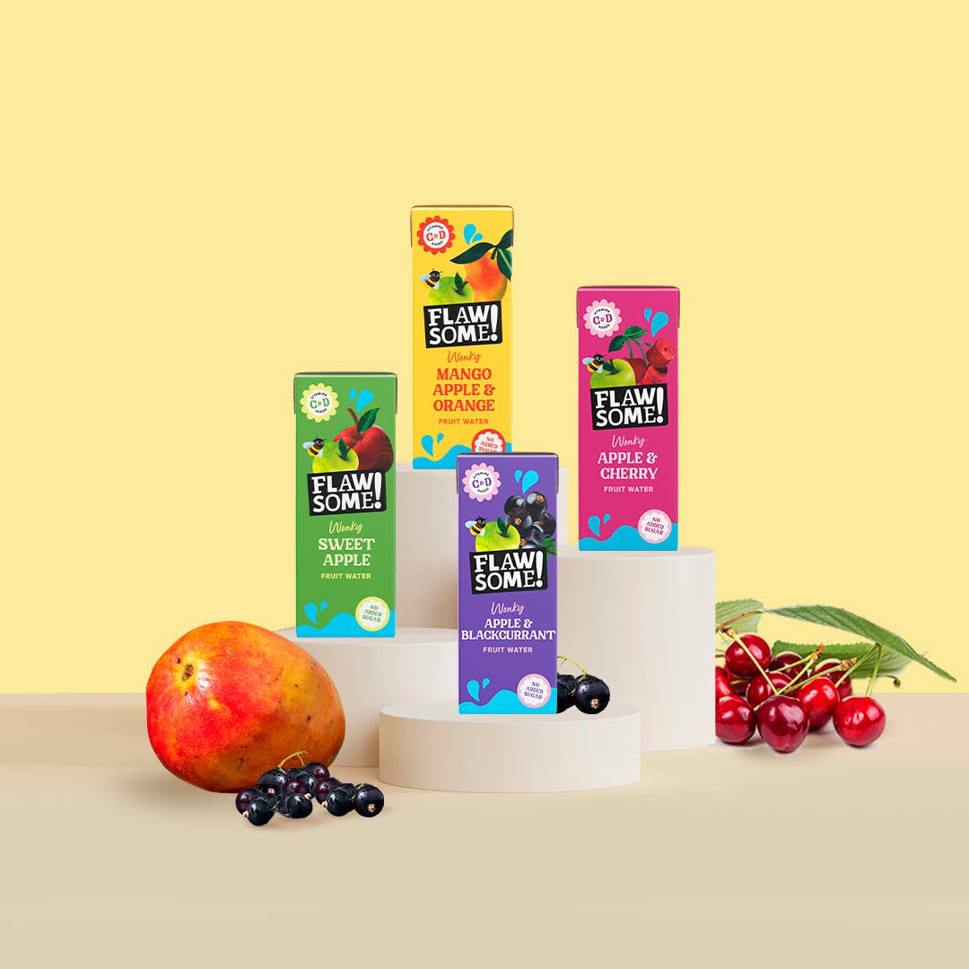 Flawsome Brands Limited - Wholesale Fruit Juice - Wonky Fruit Water Variety Box