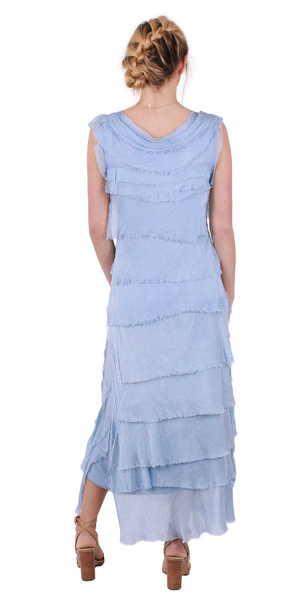 Gigi Moda - Wholesale Dress - Women's - Full Length Ruffle Dress57