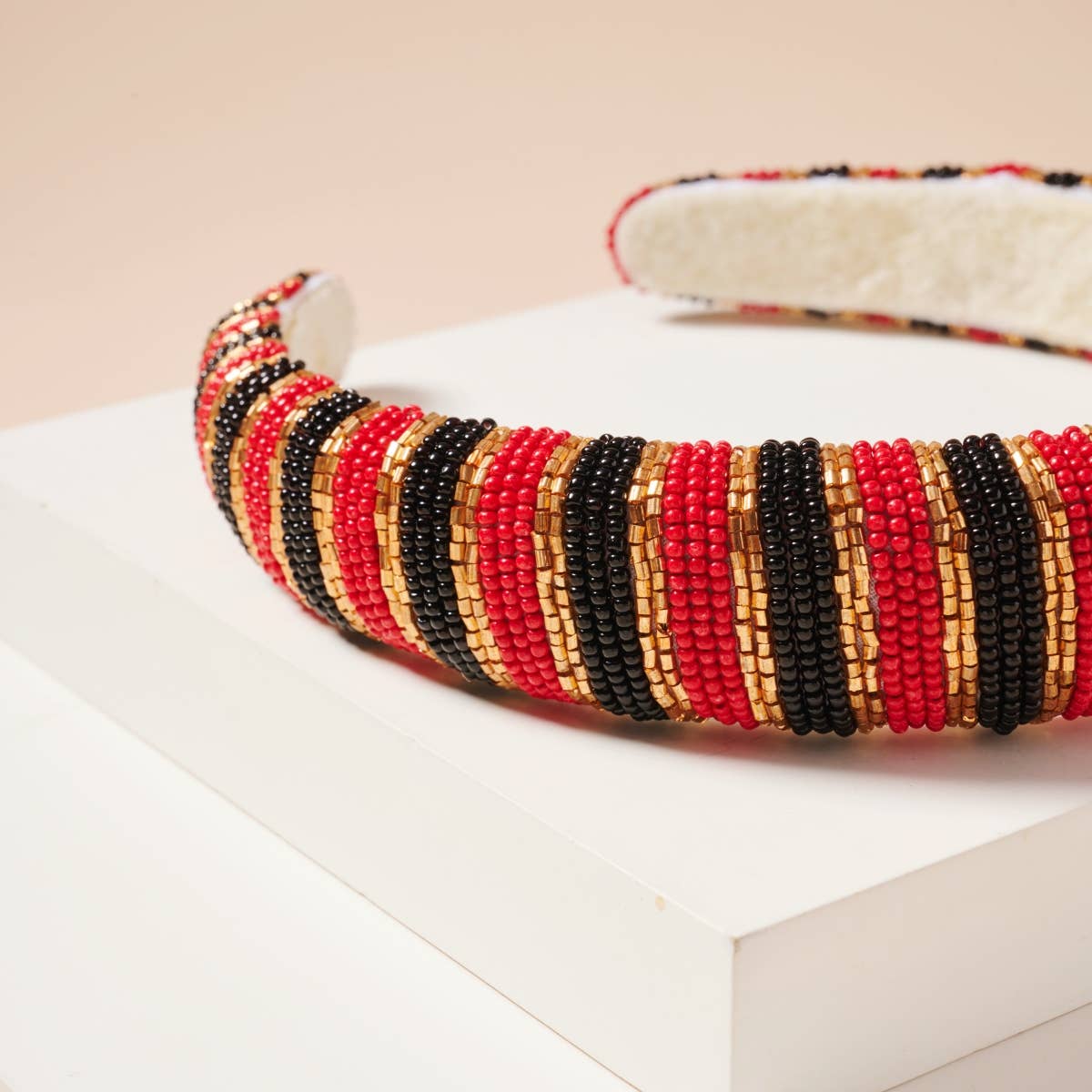 Frem - Wholesale Fashion Headband - Women's - Game Day Color Block Seed Bead Headband18