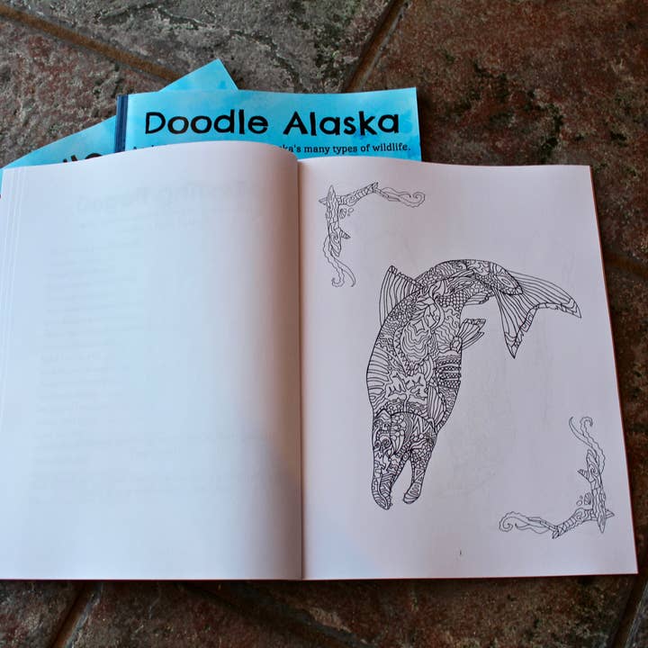 FJ Creations – wholesale Colouring and activity book – adult – Doodle Alaska Coloring Book4