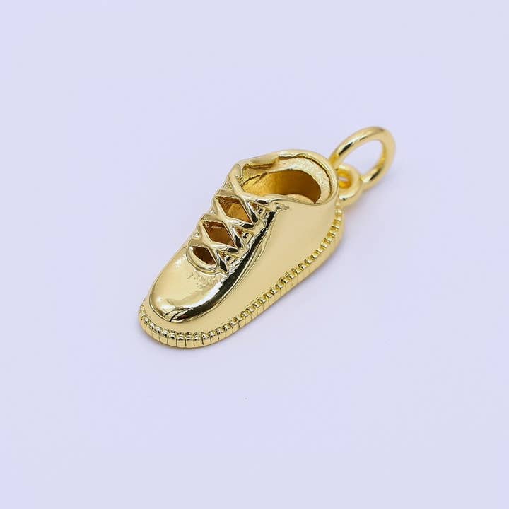 24K Gold Filled 17mm Outfit of the Day Sneakers Shoes Charm | AF-541 for wholesale by Aim Eternal
