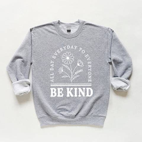 Be Kind All Day Every Day | Youth Sweatshirt for wholesale by Uplifting Threads Co Wholesale