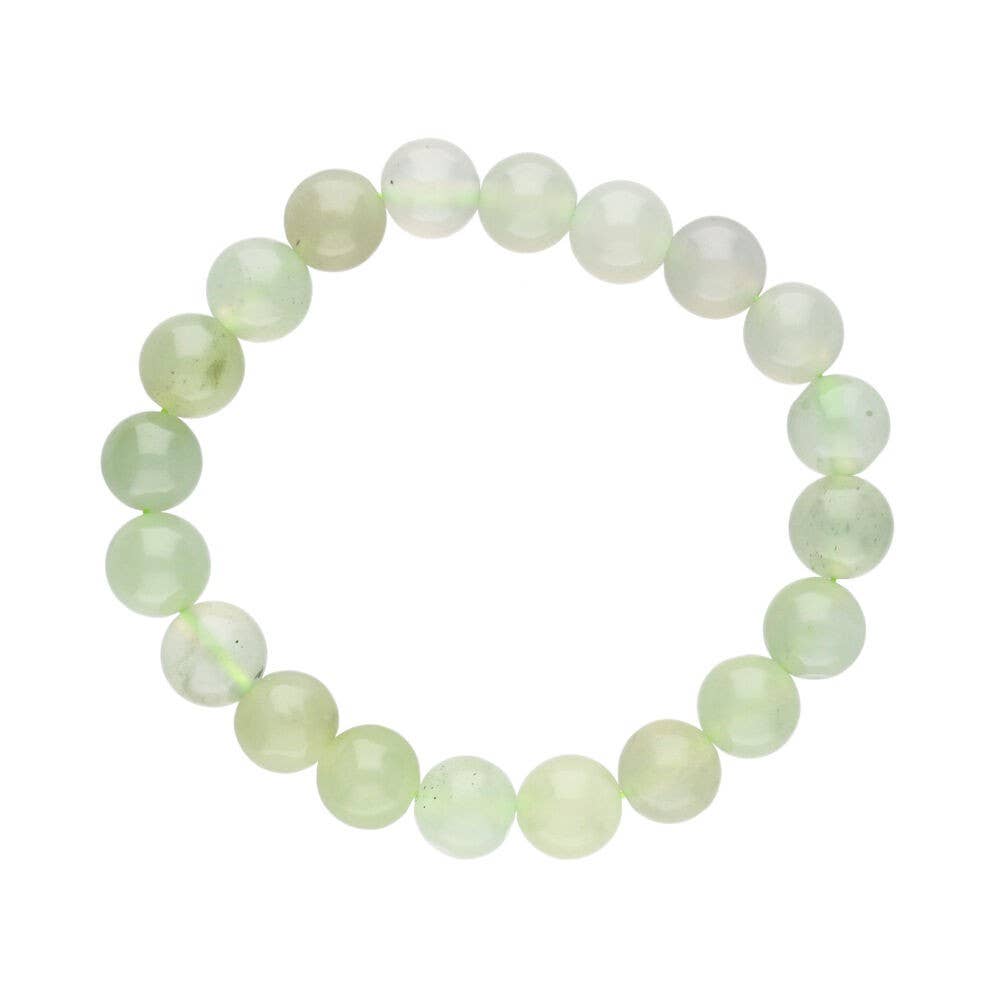 Vives de la Cortada S.L - Wholesale Beaded Bracelet - 10mm smooth ball jade crystal bracelet1