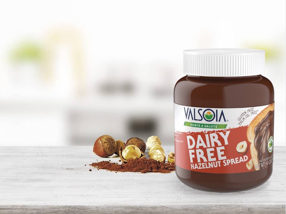 Fine Italian Food - Wholesale Nut Butter - Valsoia Dairy-Free Hazelnut Spread with Cocoa, 14 oz.3