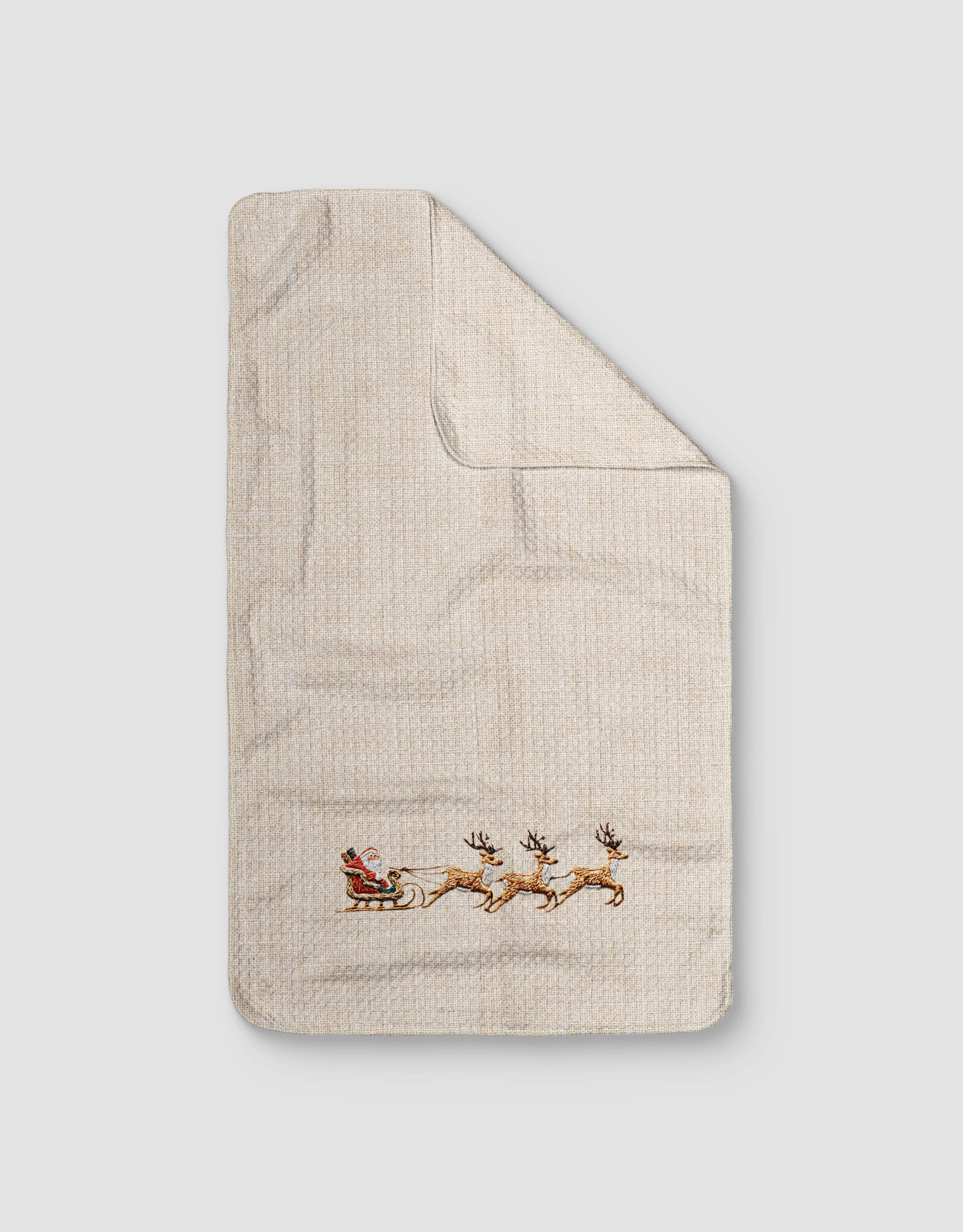 Loom Loom - Wholesale Tea Towel - Sleigh Ride Embroidery 20