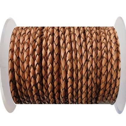 RUND FLETTET LÆDER SNOR 8MM SE/B/2011-GRÆSKAR for engroshandel hos Sun Enterprises B.V.