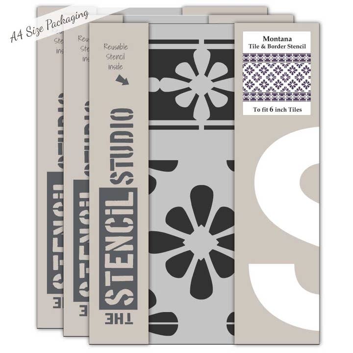 Estêncil Montana Azulejo e Borda por atacado de The Stencil Studio