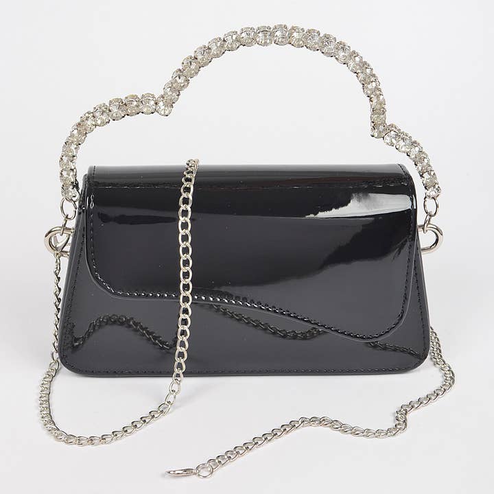 Glitter Rhinestone Handle Bag for wholesale by 3AM BY H&D ACCESSORIES