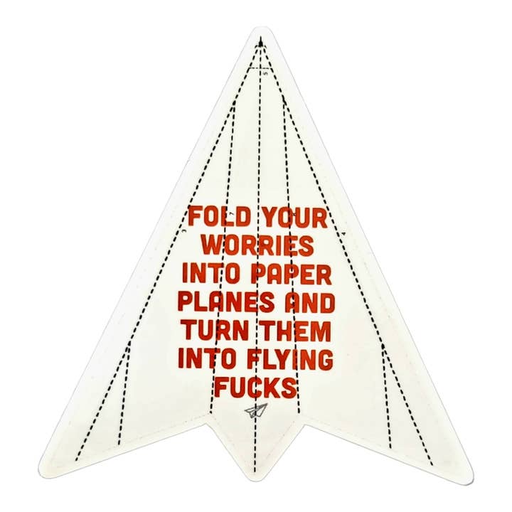 Thanks You're Welcome - Wholesale Sticker - Turn Your Worries into Flying Fucks - Matte Vinyl Sticker