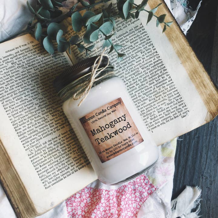 Lebanon Candle Company - Wholesale Jar/Filled Candle - Mahogany Teakwood Candle5