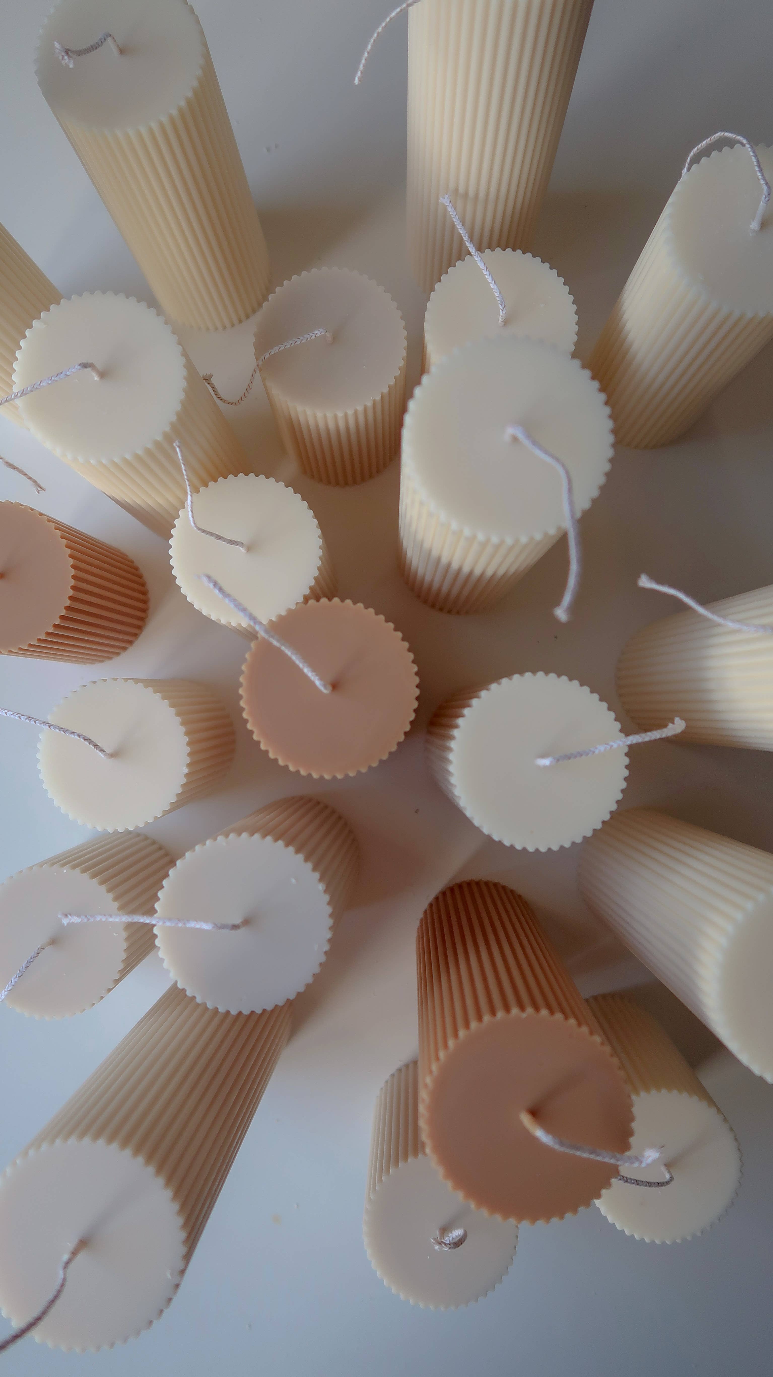 Jeune Home - Wholesale Pillar candle - Small Scented Soy Ribbed Pillar Candle | Wedding candle7