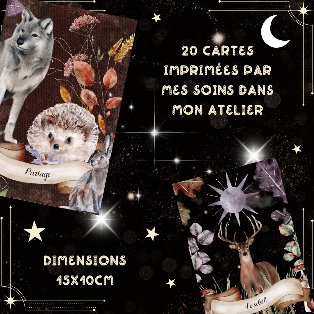 Les Moonettes – wholesale Tarot cards – Oracle of the Moon Animals (20 Cards)3