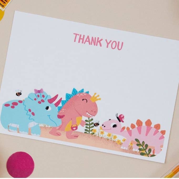 Postcard Set of 8 Dinosaur Thank You Postcard Set for wholesale by Sjstationery