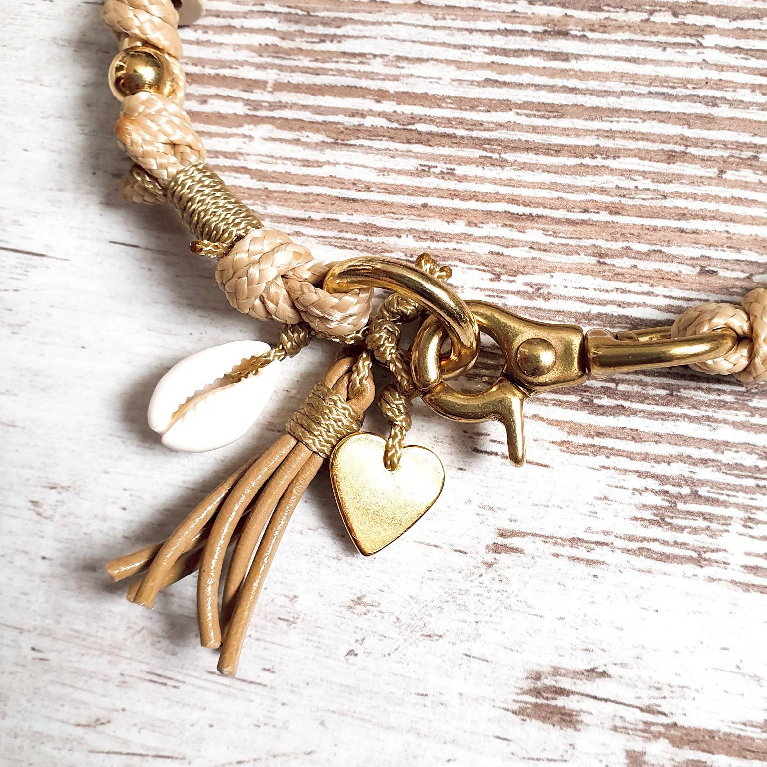 Felius for Dogs - Wholesale Pet Collar - Dog - EM Ceramic Dog Necklace ★Gipsymee★ Natural Shades - Beige3