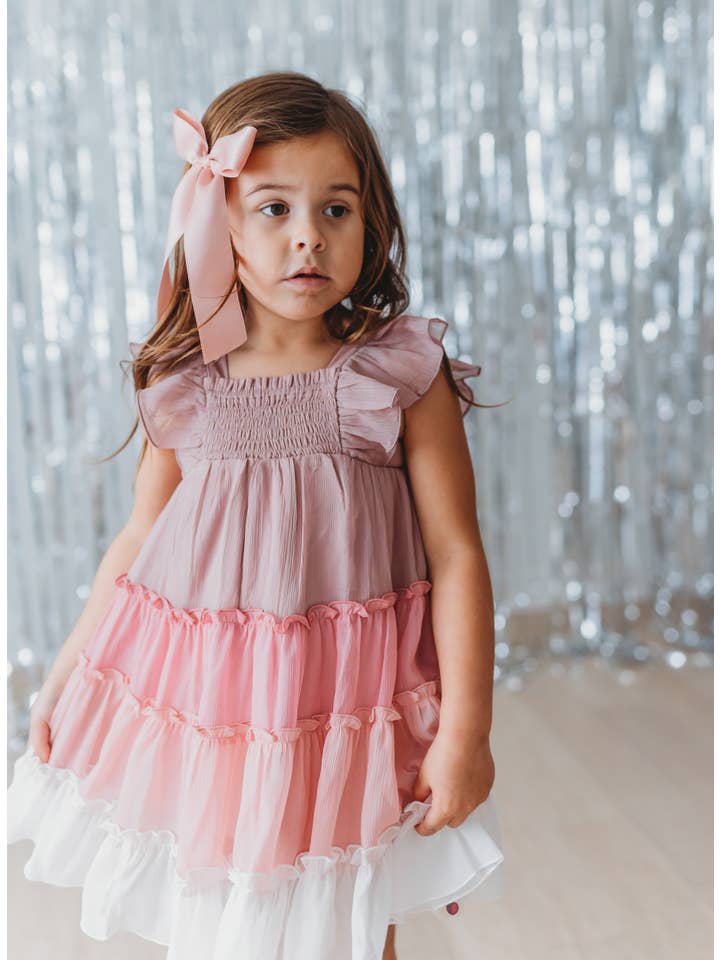 Cheeky Plum - Wholesale Dress - Kids - Brielle Shimmer Dress - Amour5