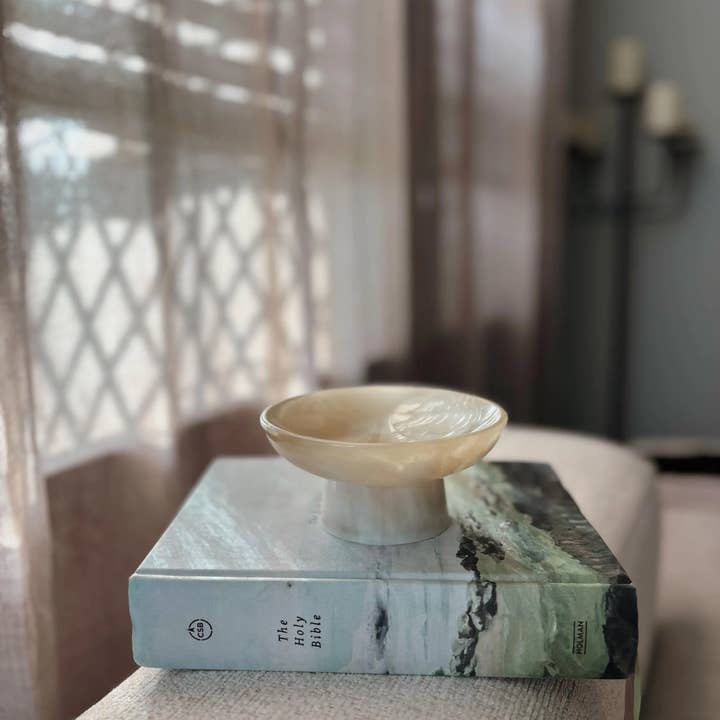 V.rogers Designs - Wholesale Decorative Plate/Dish/Bowl - Pia | Formed Pedestal Bowl – Handmade Functional Decor1