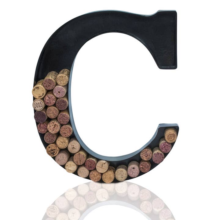 MADE EASY KIT - Wholesale Wine cork holder - Made Easy Kit Metal Letter Wine Cork Holder w/Wall Mount Kit1