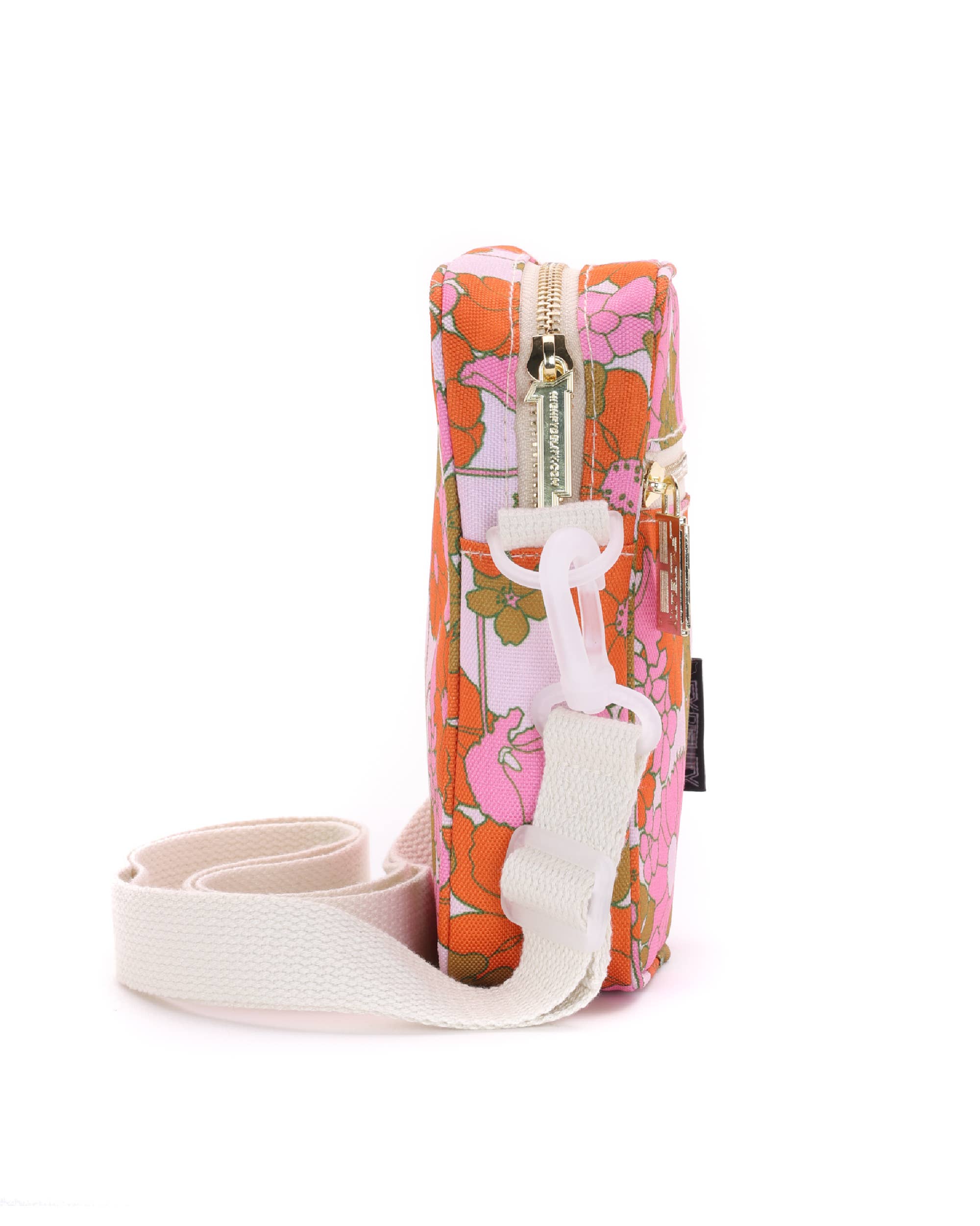 Fydelity - Wholesale Crossbody Bag - Women's - 88620: Mini Brick Bag | Recycled RPET | Floral Red Pink6