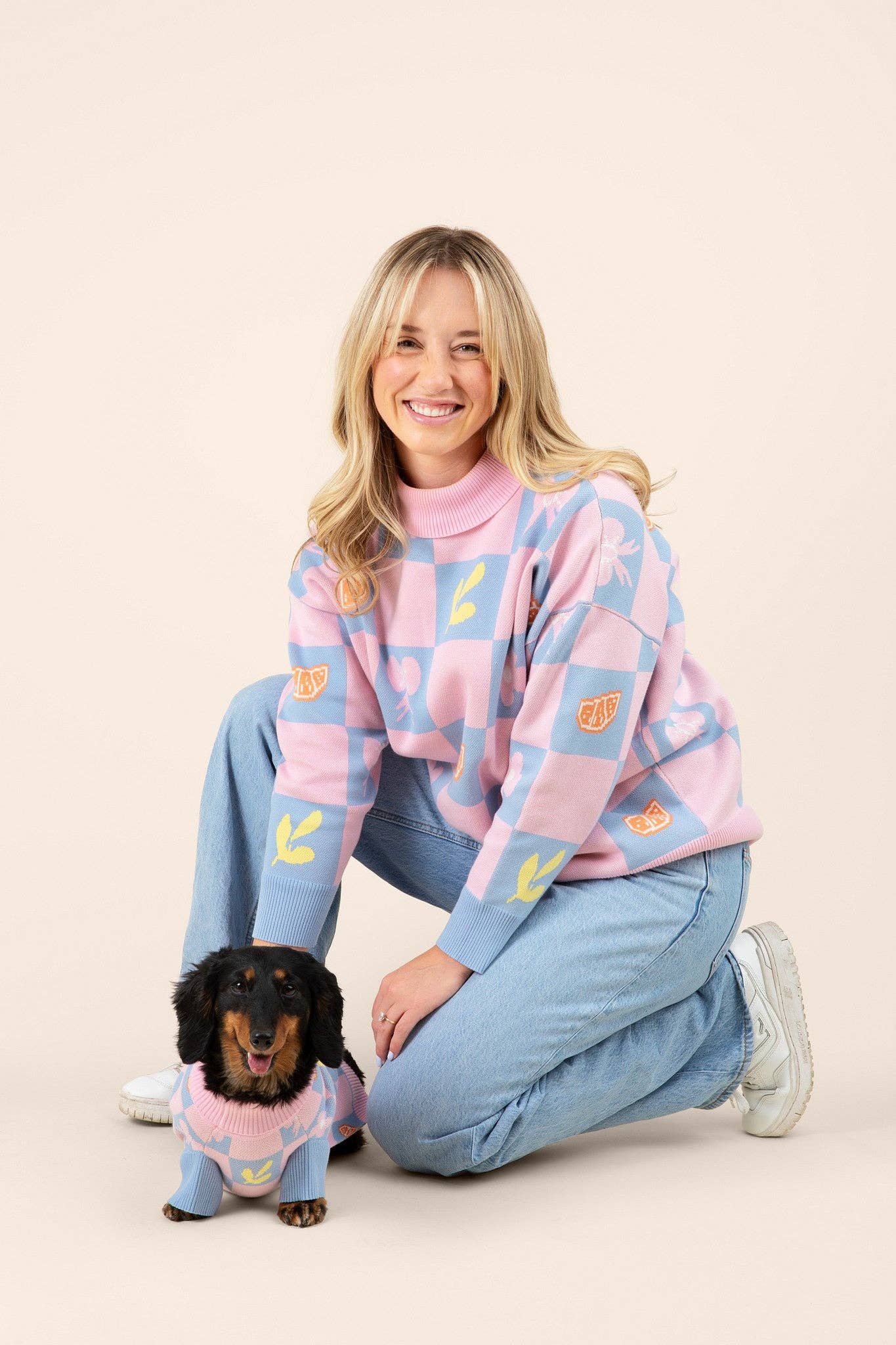 Sunbean - Wholesale Knit Sweater - Women's - Shelly Oversized Cotton Human Sweater2