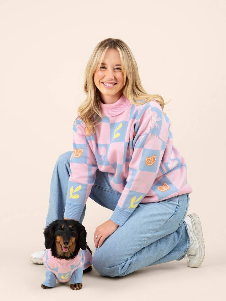 Sunbean - Wholesale Knit Sweater - Women's - Shelly Oversized Cotton Human Sweater2