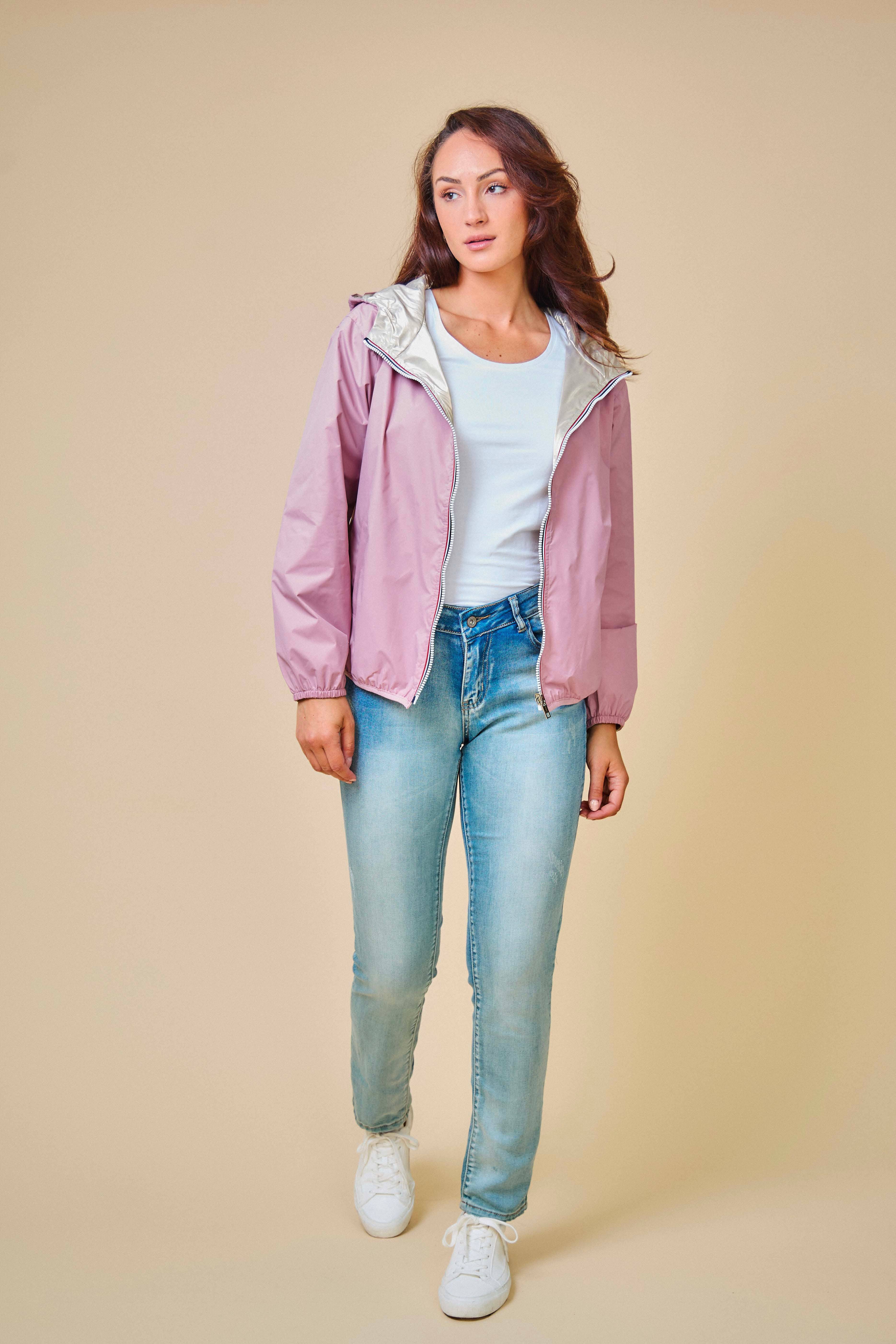 Escandelle Paris - Wholesale Parka - Women's - Short Reversible Waterproof Solid Parka8