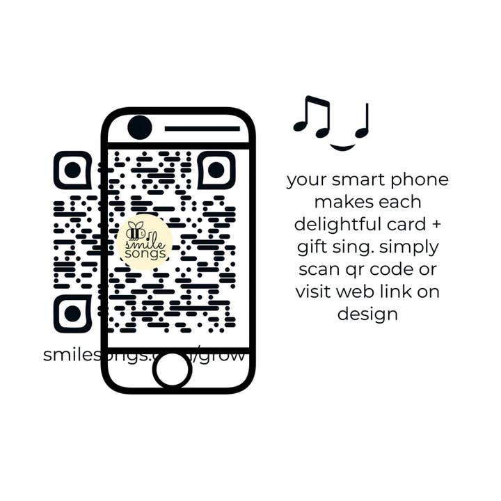 Smile Songs - Wholesale Love Card - I Can't Spell Luv Without U Valentines Day QR Code Card6