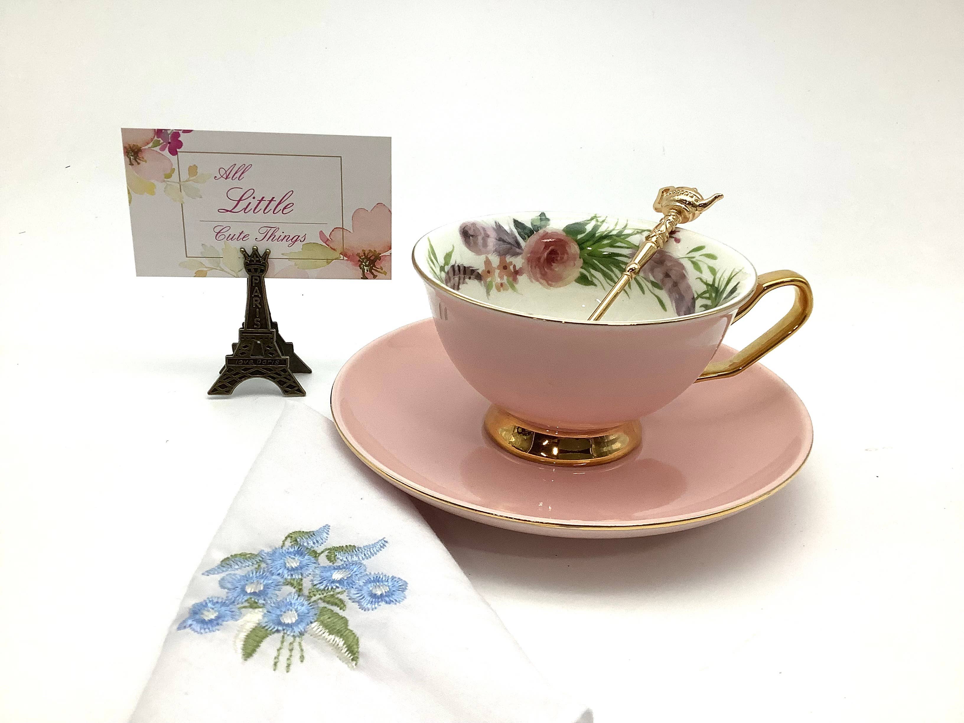 All Little Cute Things - Wholesale Decorative Tabletop Object - Eiffel Tower Paris France Sign Holder, Table Setting, Decor4