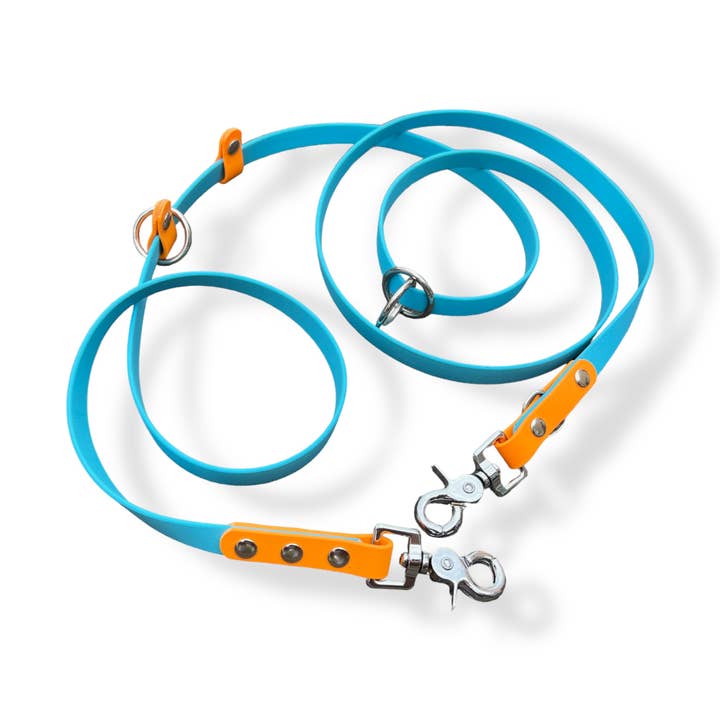 Guinzaglio Multiuso per Cani in BioThane - 8 Modi di Utilizzo per la vendita all'ingrosso da parte di Moon Pups