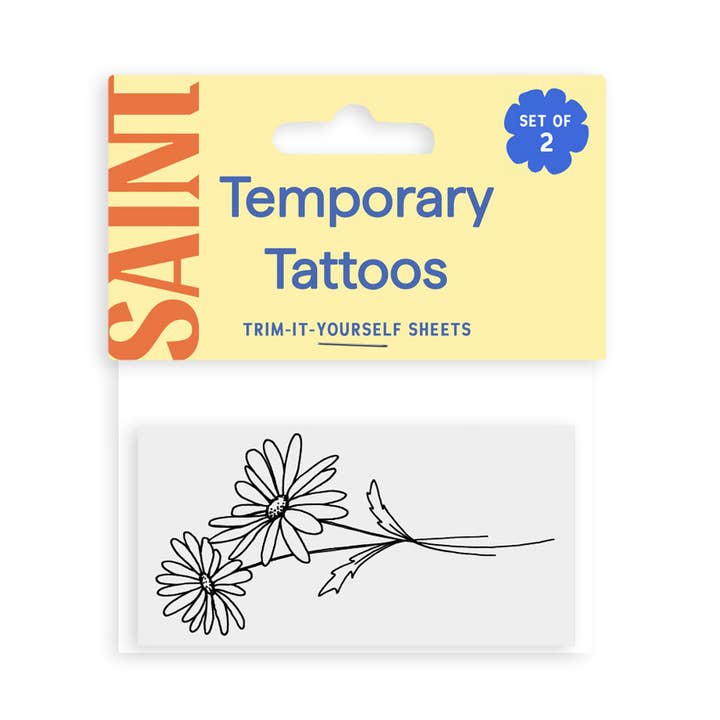 April Geburt Blume — Gänseblümchen temporäre für den Großhandel von Saint Tattoos