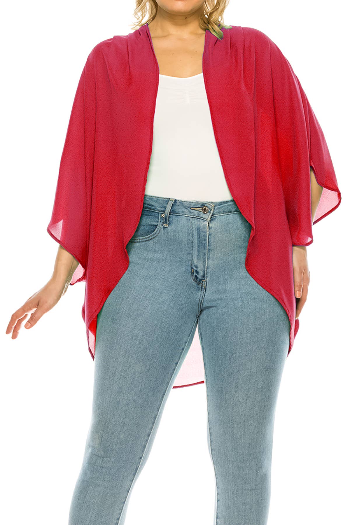 MOA COLLECTION – wholesale Kofta - Dam – Flowy Kimono Ärmad Kofta i Plus-Size12