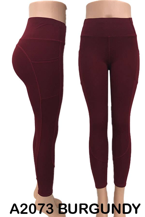 SSImport - Wholesale Athletic/Lounge Leggings - Women's - A2073 SPORTS YOGA LEGGINGS MIXED SIZES 12PCS/PACK0