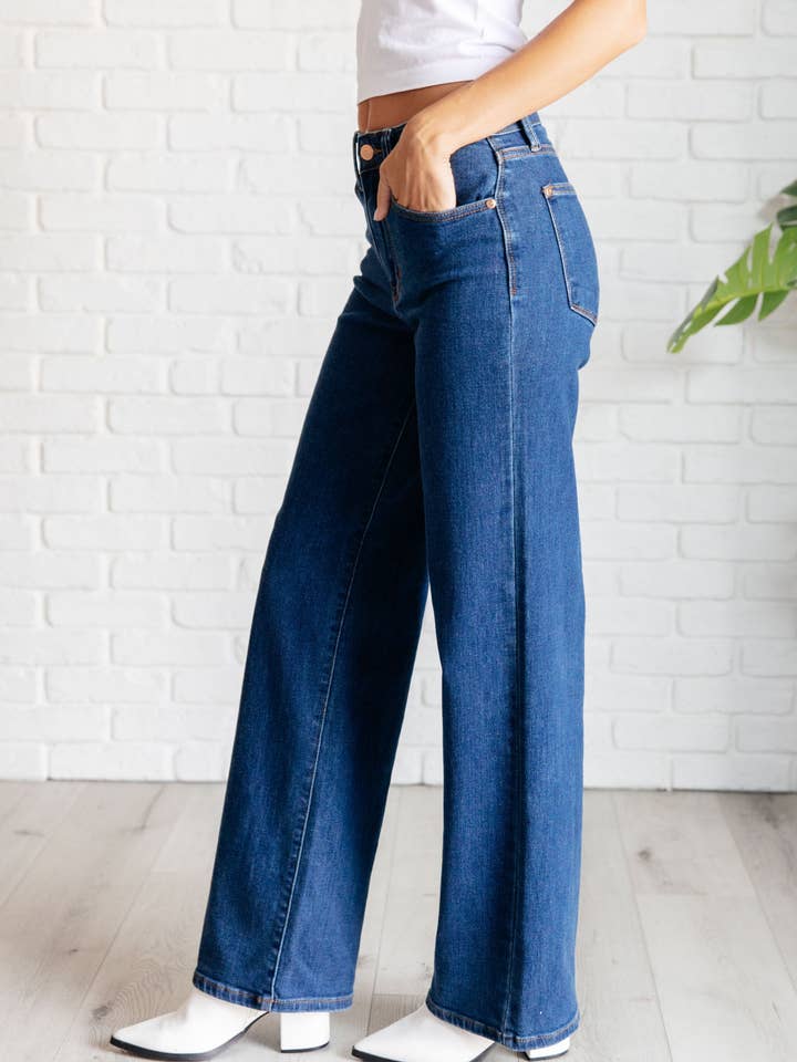 Avenue Wholesale - Wholesale Jeans - Women's - Judy Blue High Rise Vintage Wide Leg Jeans4