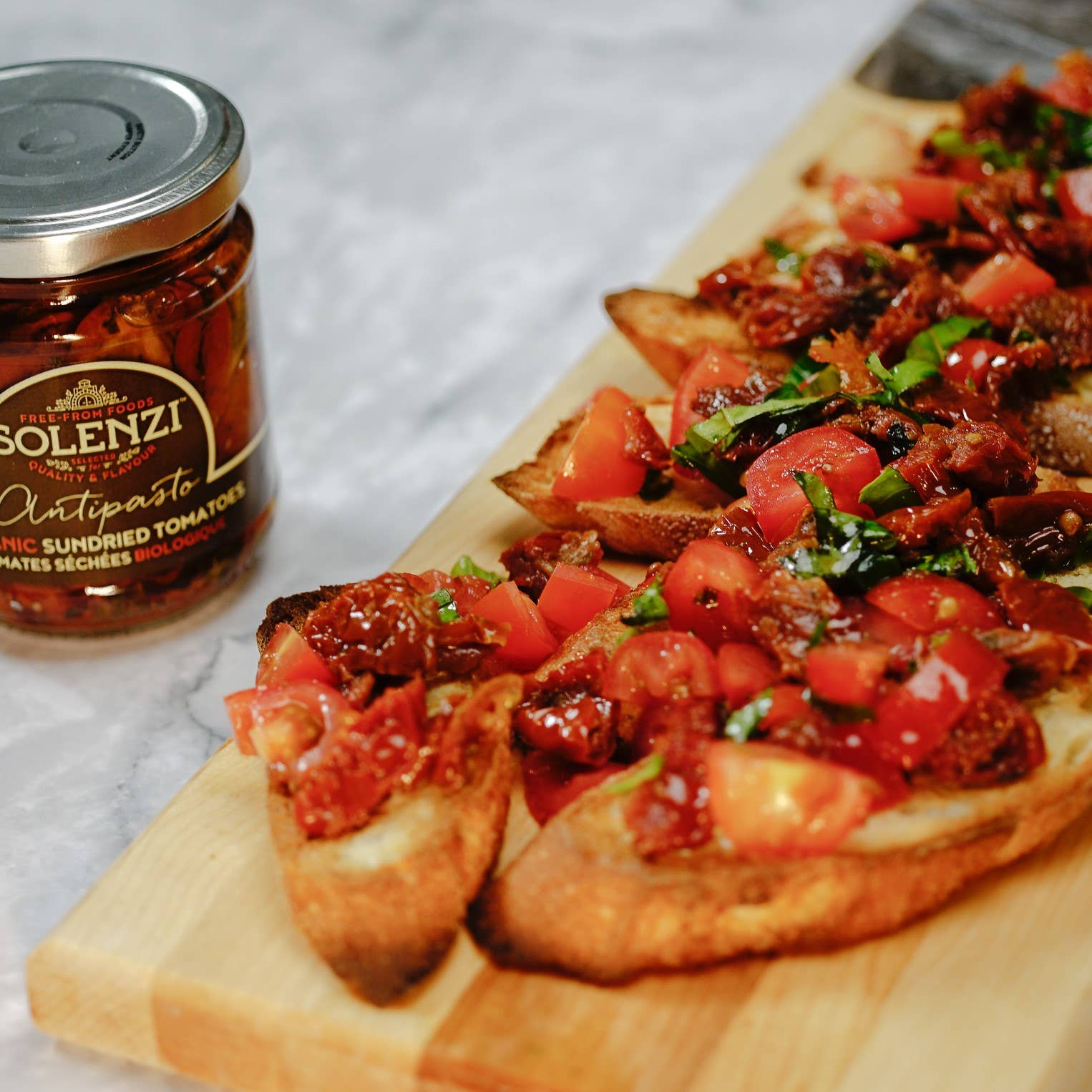 SOLENZI - Wholesale Pickled Vegetables - Sun-dried TOMATOES Antipasto - 180g Jar3