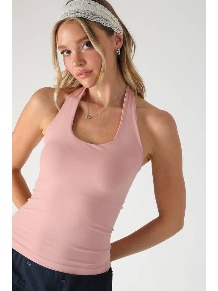 NIKIBIKI - Wholesale Knit Top - Women's - NS8392 - Clean Line Halter Top3