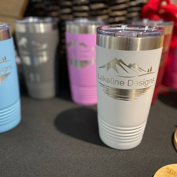 Copo Térmico em Aço Inoxidável Personalizado com Gravação - 590 ml. por atacado de Lakeline Designs