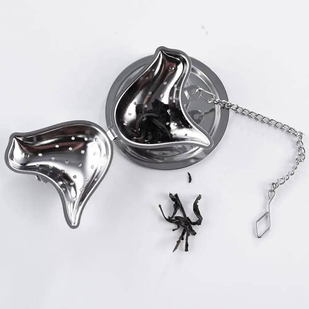 Magnifique Hearts - Wholesale Theevergiet/infuser - Vogelvormige thee-ei van roestvrij staal met lekbakje7