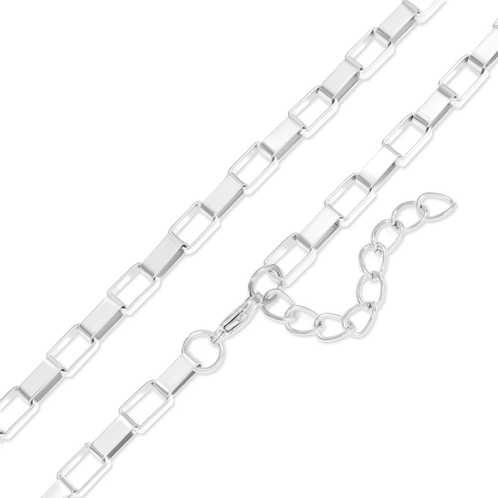 WJW - Wholesale Link & Chain Necklace - 18K Gold PVD Stainless Steel Thick Paperclip Chain8