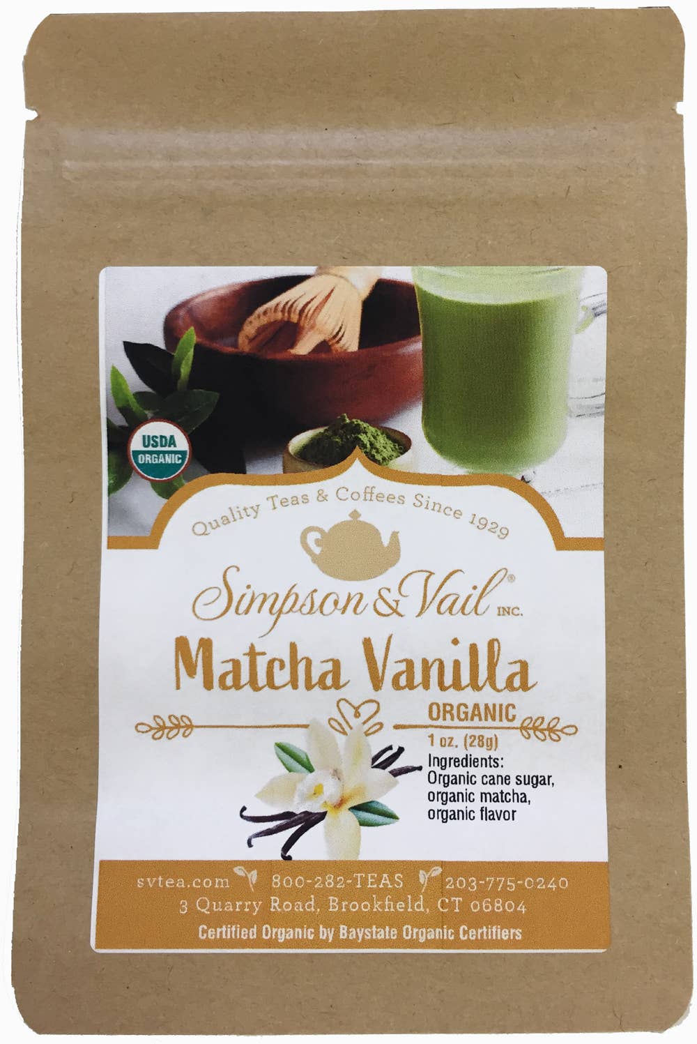 Simpson & Vail - Vente Thé en vrac - Thé vert en poudre Matcha - Vanille, Bio
