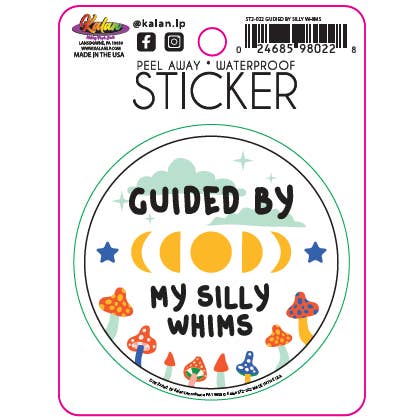 Guided By My Silly Whims Die-Cut Sticker for wholesale by Kalan