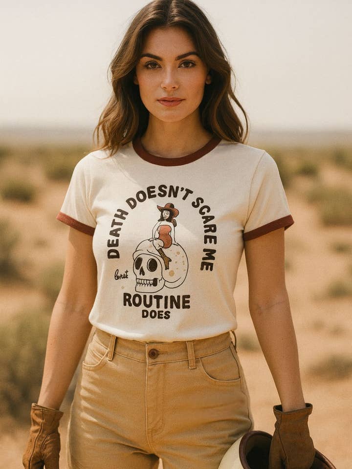 RINGER SHIRT - SCARY ROUTINE pour la vente par WILDUST