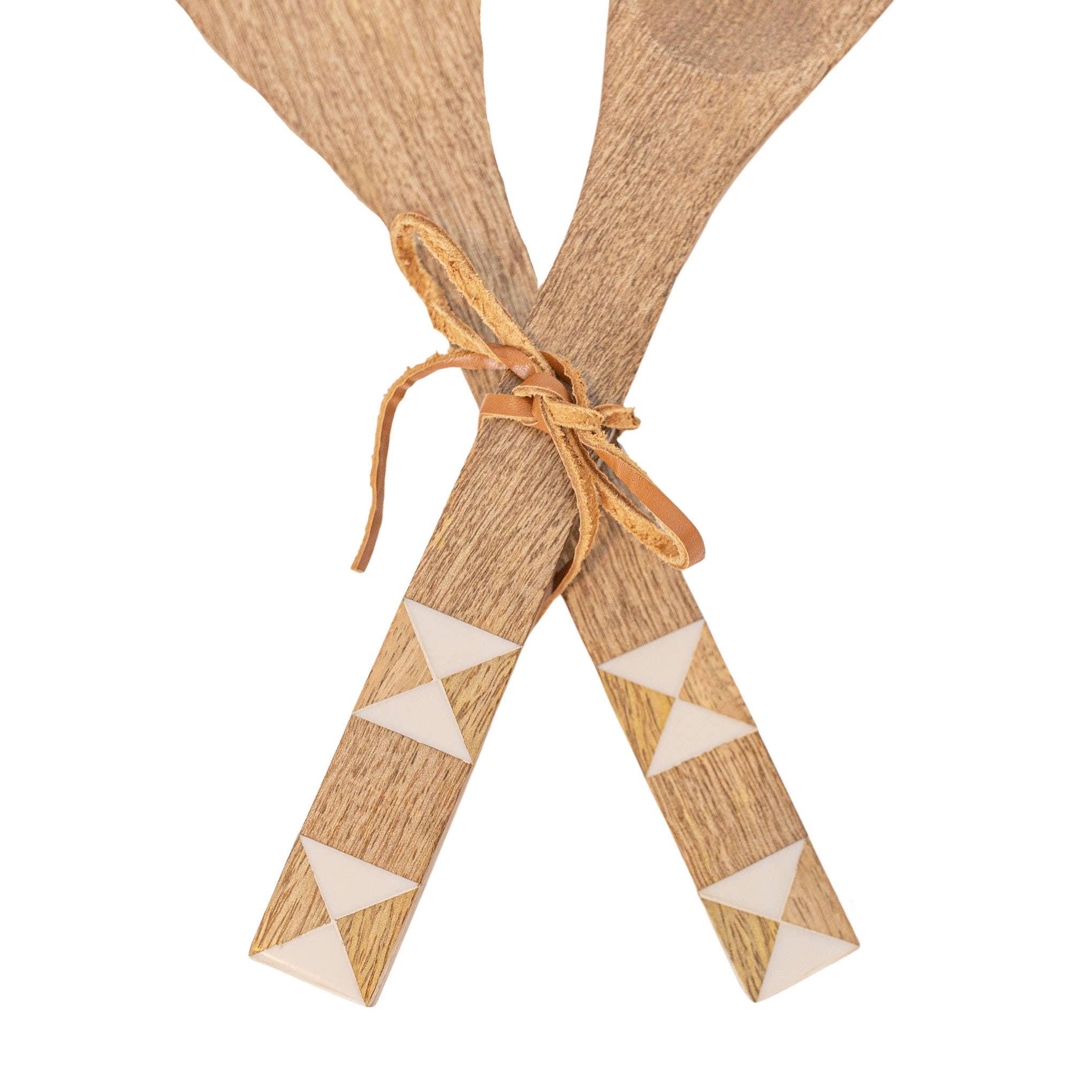 Foreside Home & Garden - Wholesale Serving Utensil - Set 2 Serving Utensils White Barn Quilt Handles2