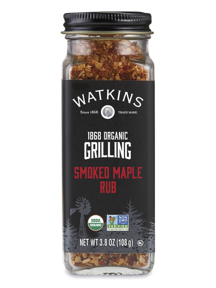 Organic Smoked Maple Rub 3.8 oz for wholesale by The Watkins Co.
