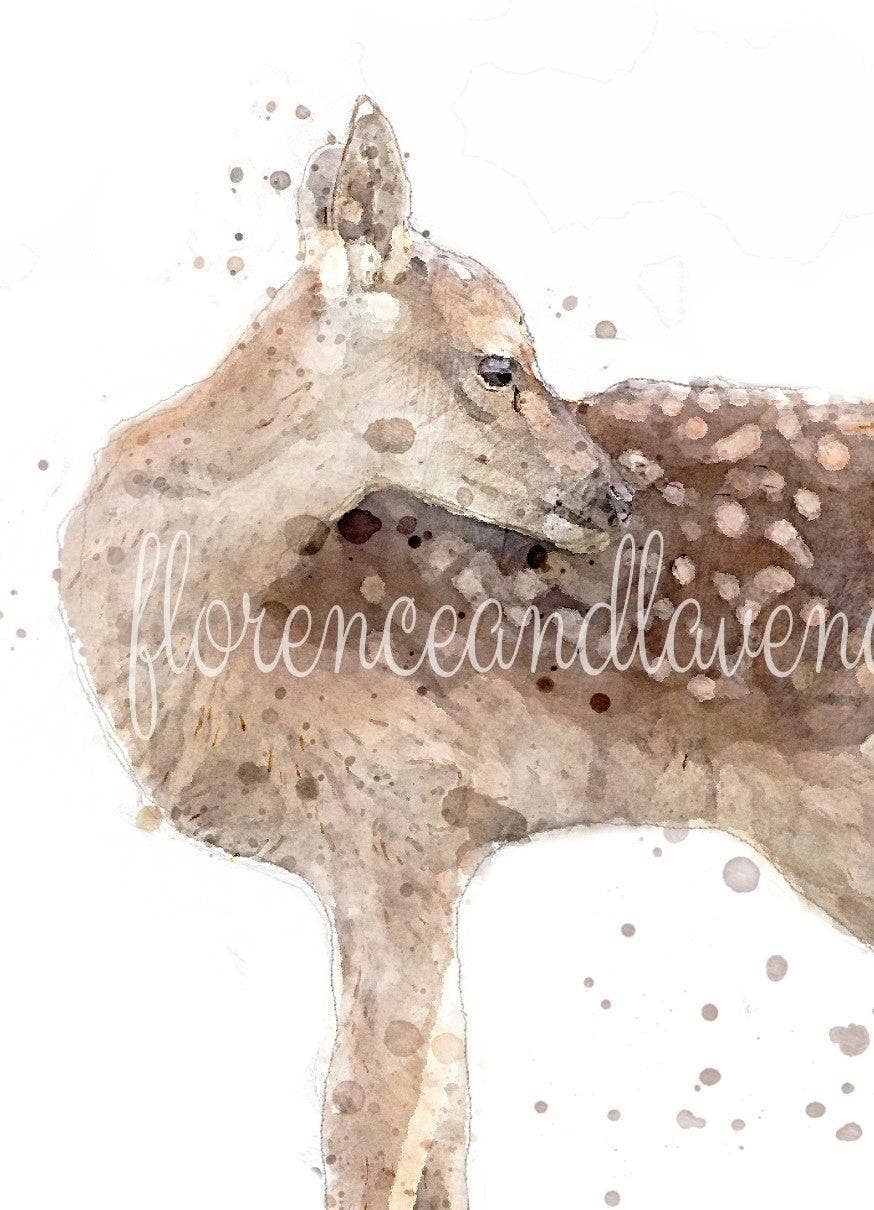 Florence & Lavender - Wholesale Art Print - Wildlife Nursery Collection5